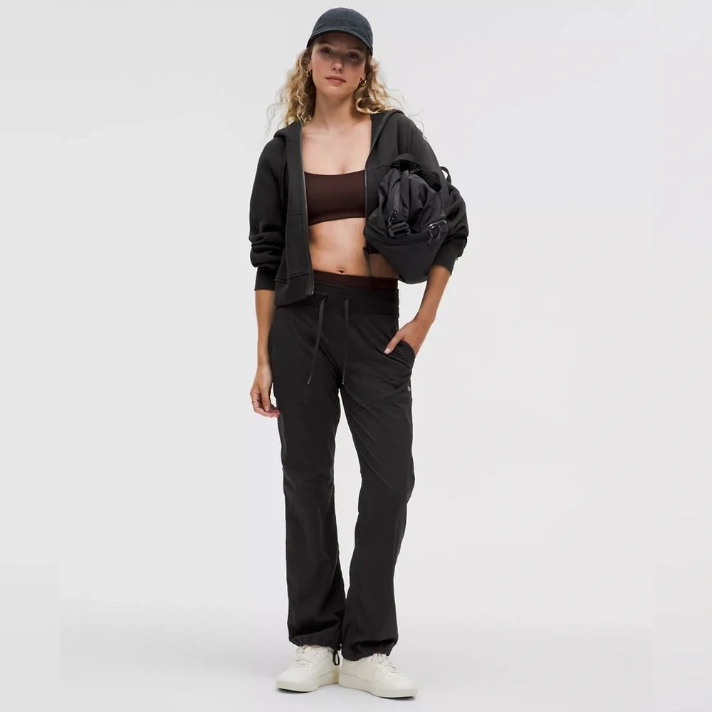 NWT LULULEMON Dance Studio Mid-Rise PantTall Black Size 4 5959 - Picture 3 of 14